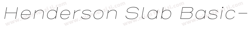 Henderson Slab Basic字体转换